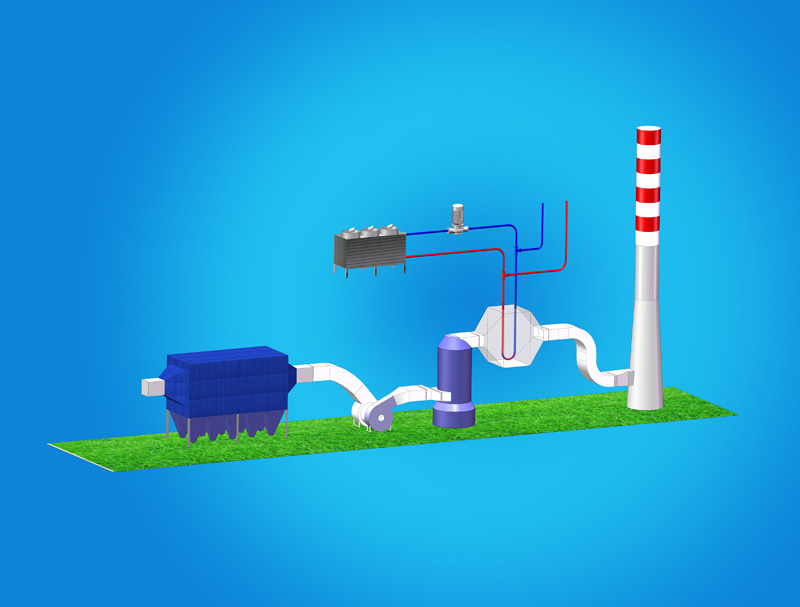 燃煤鍋爐煙氣脫水及PM2.5脫除系統